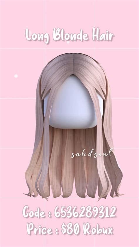 hii , welcome or welcome back to my channel♡⌦for todays video,, I'am showing you <b>HAIR</b> <b>CODES</b> FOR ROBLOX th. . Blonde hair codes